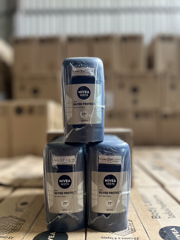 83181- Sáp Ngăn Mùi NIVEA MEN Phân Tử Bạc (50 ml) x 15 chai