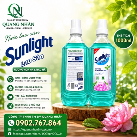NƯỚC LAU SÀN SUNLIGHT TDTM HH BACHA RE0121 1KG x 12 chai