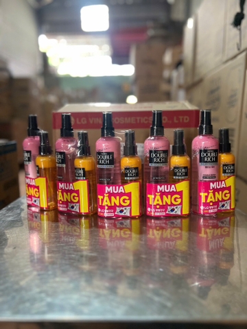 DOUBLE RICH NƯỚC DƯỠNG CHO TÓC KHÔ SƠ & HƯ TỔN Y19 (HỒNG) 250ML TẶNG CHAI 120ML X 20 BỘ