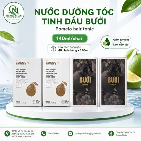 COCOON - Nước Dưỡng Tóc Tinh Dầu Bưởi 140ml