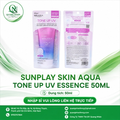 SUNPLAY SKIN AQUA TONE UP UV MILK BLUE 50G X 28 TUÝP + AQUA 15GR
