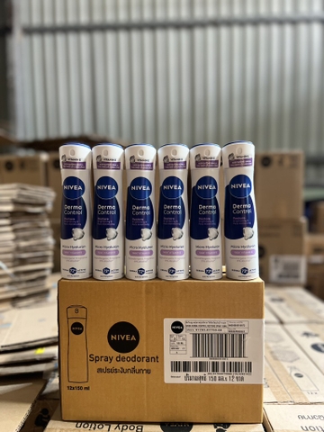 91783 - XỊT NGĂN MÙI NIVEA DƯỠNG SÁNG MỀM MỊN 150ML X 12 CHAI