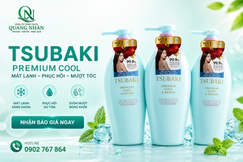 DẦU XẢ TSUBAKI XANH 450ML X 9 CHAI