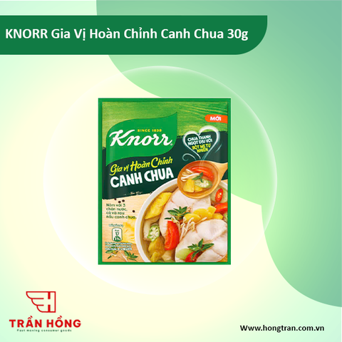 GIA VỊ HOÀN CHỈNH KNORR CANH CHUA 30gx6/10 dây