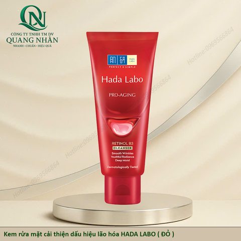 Kem rửa mặt cải thiện dấu hiệu lão hóa HADA LABO ( ĐỎ )