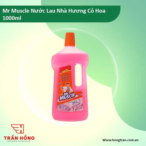 NƯỚC LAU NHÀ Mr Muscle - Hương Cỏ Hoa 1000ml x 12 chai