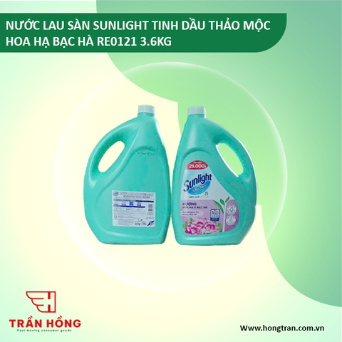 NƯỚC LAU SÀN SUNLIGHT TDTM HH B.HA RE0121 3.6KG x 3 can