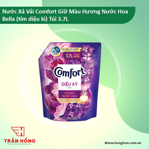 NƯỚC XẢ VẢI COMFORT HUONG NUOC HOA THIÊN NHIÊN DIỆU KỲ 3.7L x 4 TÚI