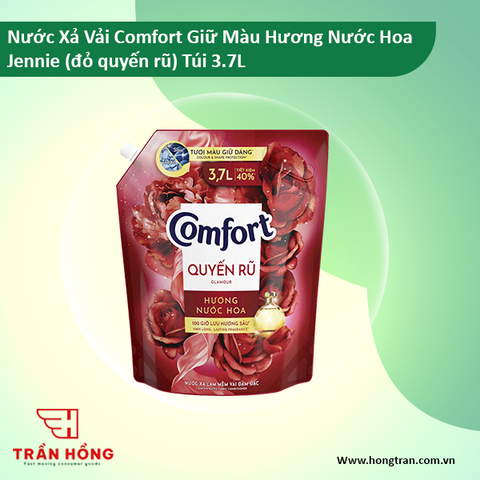 NƯỚC XẢ VẢI  Comfort Giữ Màu Hương Nước Hoa quyến rũ Túi 3.7L x 4 TÚI