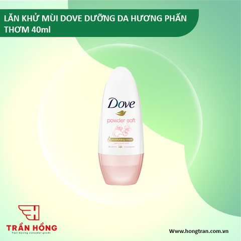 LĂN KHỬ MÙI DOVE DƯỠNG DA HƯƠNG PHẤN THƠM 40ml X 12 CHAI