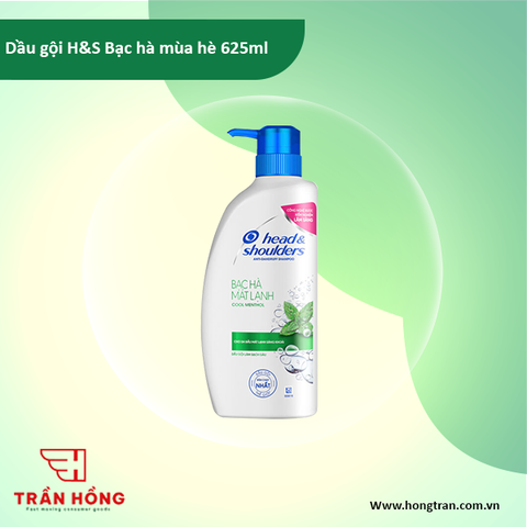 Dầu gội H&S Bạc hà mùa hè 625ml x 6 chai (3.24)