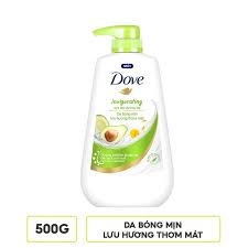 SỮA TẮM DOVE Bóng Mịn Thơm Mát (Xanh Lá) 500G x 12 chai