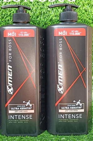 DẦU GỘI NƯỚC HOA XMEN FOR BOSS INTENSE CHẮC KHỎE 850G x 12 CHAI