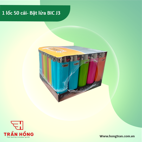 1 lốc 50 cái- Bật lửa BIC J3