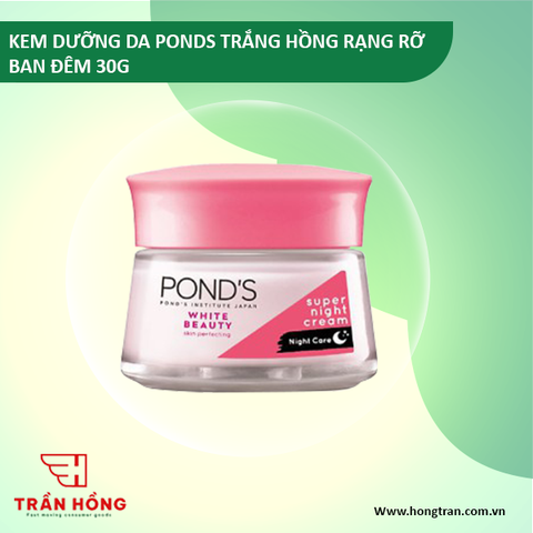 KEM DƯỠNG DA PONDS TRẮNG HỒNG RẠNG RỠ BAN ĐÊM 30G x 24 chai