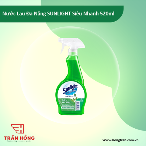 Nước Lau Đa Năng SUNLIGHT Siêu Nhanh 520ml x 12 chai