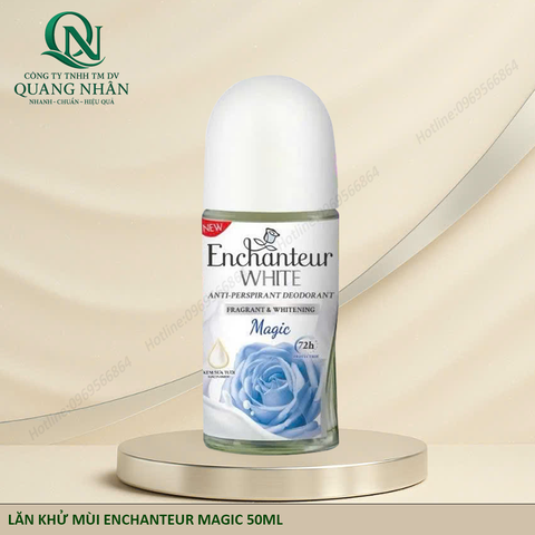 LĂN KHỬ MÙI ENCHANTEUR MAGIC 50ML x 24 CHAI ( XANH DƯƠNG  )