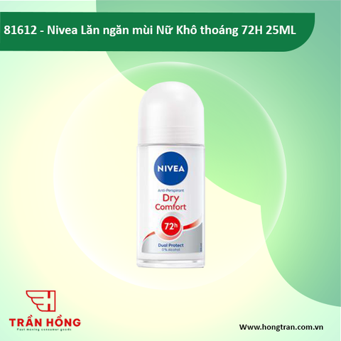 81612 Nivea Lăn ngăn mùi Nữ Khô thoáng 72H 25ML  x 30 CHAI