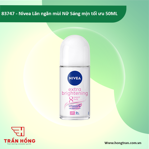 83747 Nivea Lăn ngăn mùi Nữ Sáng mịn tối ưu 50ML X 24 CHAI