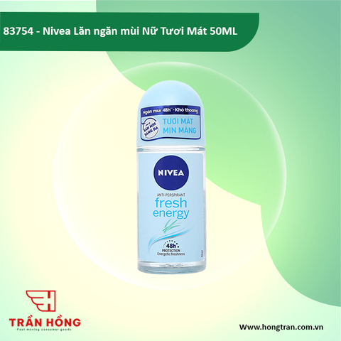 83754 LĂN NGĂN MÙI NỮ NIVEA TƯƠI MÁT 50ML x 24 CHAI