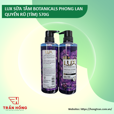 SỮA TẮM LUX BOTANICALS PHONG LAN QUYẾN RŨ (TÍM) 570G x 12 chai