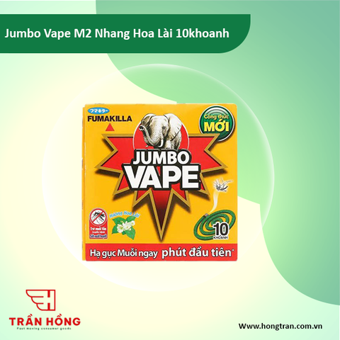 Nhang muỗi Jumbo Vape M2 H.Hoa Lai 10khoanh x 60 hộp