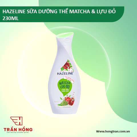 HAZELINE SỮA DƯỠNG THỂ MATCHA & LỰU ĐỎ 230MLX24