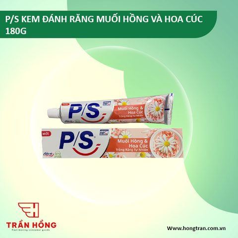 KEM ĐÁNH RĂNG P/S MUỐI HỒNG VÀ HOA CÚC 180G x 36 ỐNG