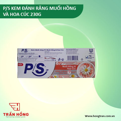 KEM ĐÁNH RĂNG P/S MUỐI HỒNG VÀ HOA CÚC 230G x 36 ỐNG