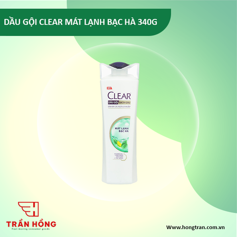 DẦU GỘI CLEAR MÁT LẠNH BẠC HÀ 340G/12CHAI