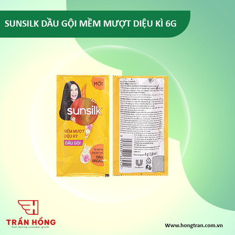DẦU GỘI SUNSILK MỀM MƯỢT DIỆU KỲ 6G x 10 gói x 84 dây