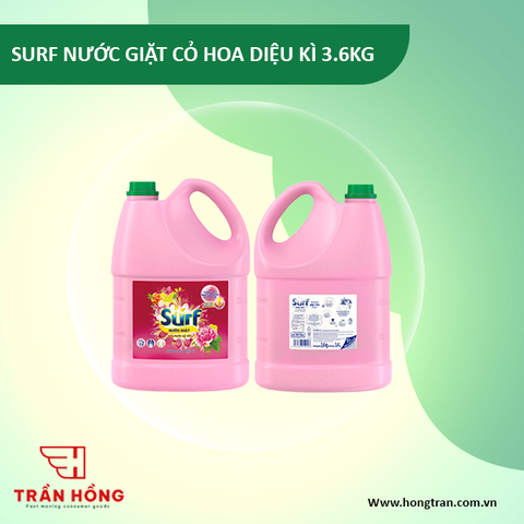 NƯỚC GIẶT SURF CỎ HOA DIỆU KÌ 3.6KG x 3 CHAI