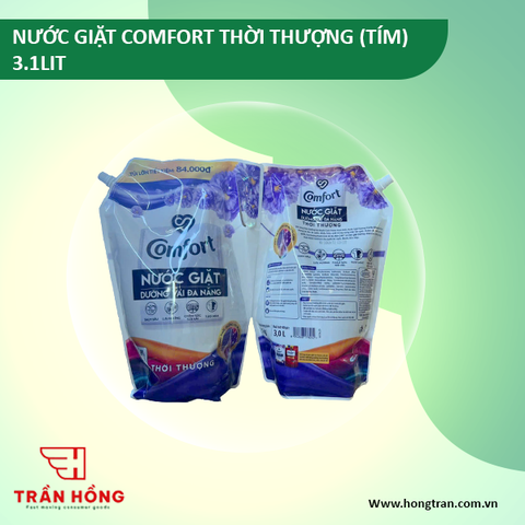 NƯỚC GIẶT COMFORT DƯỠNG VẢI THỜI THƯỢNG (TÍM) 3.1LIT * 4 TÚI