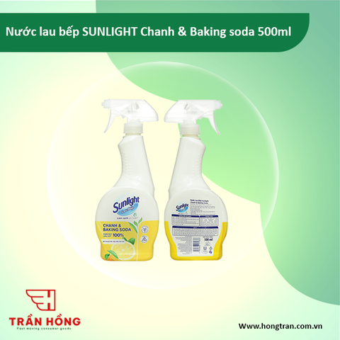 Nước lau bếp SUNLIGHT Chanh & Baking soda 500ml x 12 chai