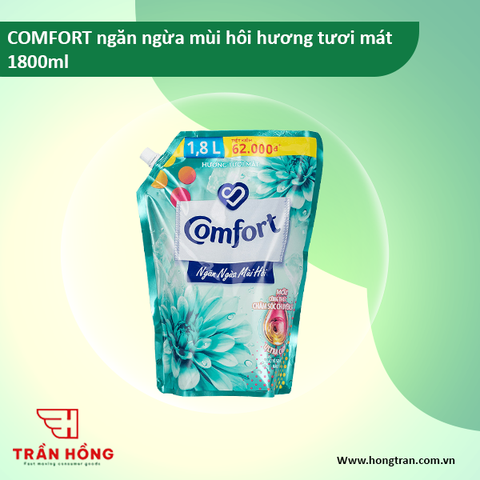 COMFORT ngăn ngừa mùi hôi-hương tươi mát 1800ml x 4 túi
