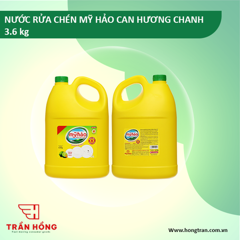 NƯỚC RỬA CHÉN MY HAO CAN HƯƠNG CHANH 3.6 kg x 4 CAN