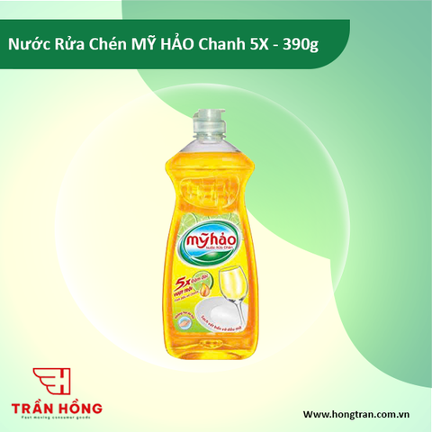 Nước Rửa Chén MY HAO Chanh 5X - 390g x 24 chai