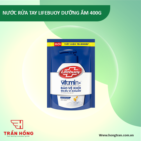 NƯỚC RỬA TAY LIFEBUOY DƯỠNG ẨM 400G x 24 túi