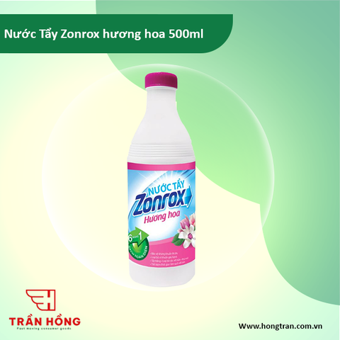 Nước Tẩy Zonrox hương hoa 500ml x 24 Chai