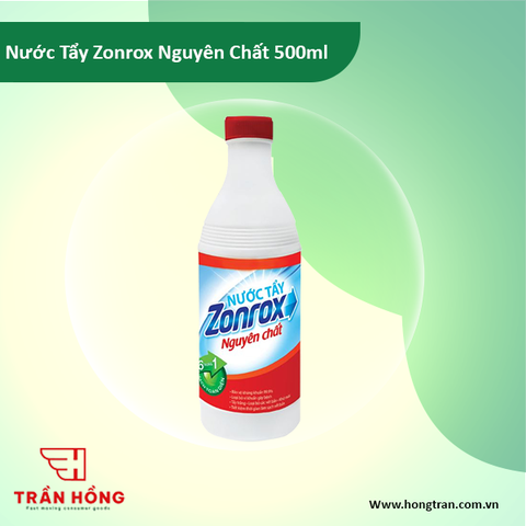 Nước Tẩy Zonrox Nguyên Chất 500mlx 24 Chai