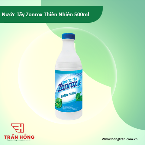 Nước Tẩy Zonrox Thiên Nhiên 500ml x 24 Chai
