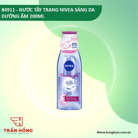 84911 NƯỚC TẨY TRANG NIVEA SÁNG DA DƯỠNG ẨM 200ML x 12 CHAI ( HỒNG )