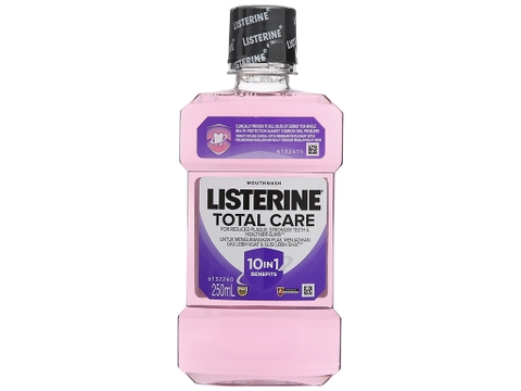 Nước súc miệng Listerine Total Care Mouthwash chăm sóc toàn diện 10in1 250ml * 8 chai / Thùng