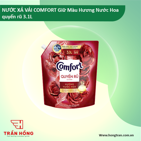 NƯỚC XẢ VẢI  COMFORT Giữ Màu Hương Nước Hoa quyến rũ 3.1L x 4 Túi