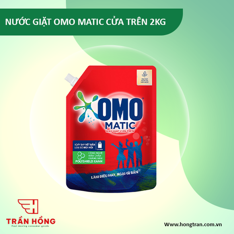 NƯỚC GIẶT OMO MATIC CUA TRÊN 2KG x 4 TÚI