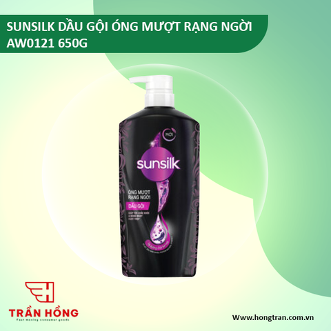 DẦU GỘI SUNSILK ÓNG MƯỢT RẠNG NGỜI 650G X 8 chai