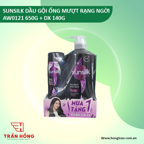 DẦU GỘI SUNSILK ÓNG MƯỢT RẠNG NGỜI 650G + DX 140G) x 8 bộ
