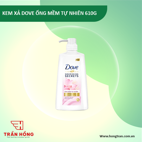 KEM XẢ DOVE ỐNG MỀM TỰ NHIÊN 610G x 8 chai