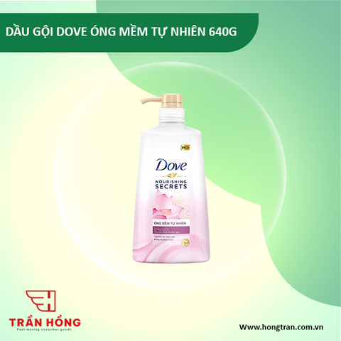 DẦU GỘI DOVE HOA SEN ÓNG MỀM 640G/8CHAI