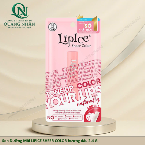 Son Dưỡng Môi LIPICE SHEER COLOR hương dâu 2.4 G X 40 CÂY